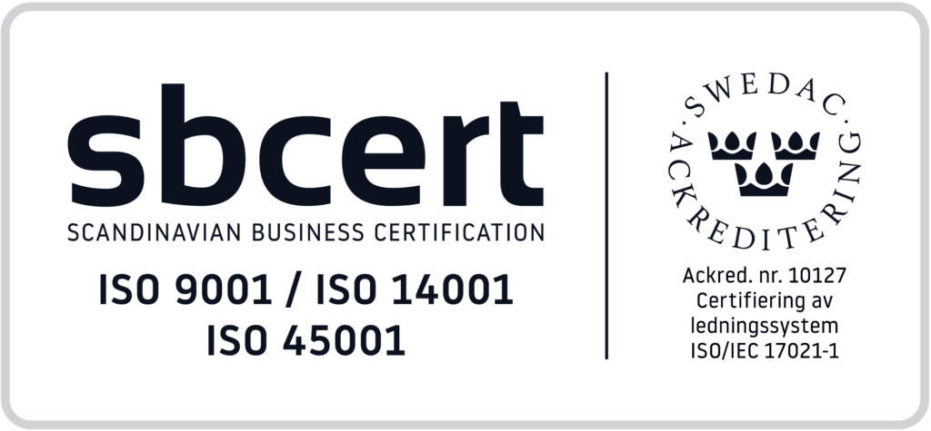 Iso 9001 14001 45001 certifiering